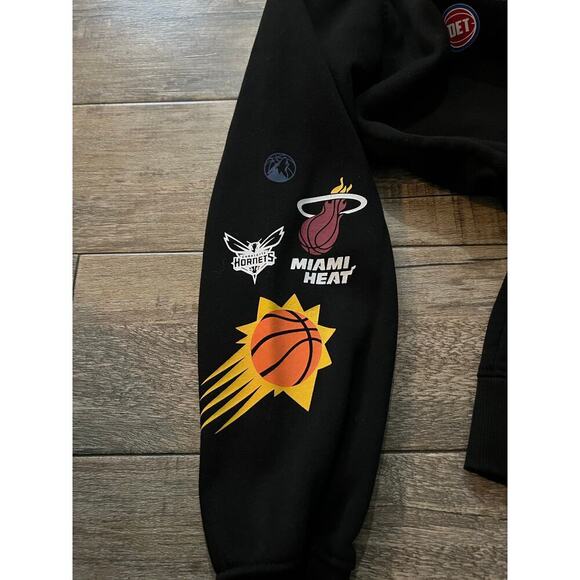 Ultra Game Men's Black NBA Team Logos Pullover Hoodie Size Medium - Picture 5 of 10